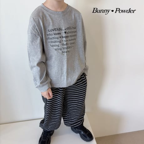 bunnypowder/77. warm heart T-shirt 2XL-4XL