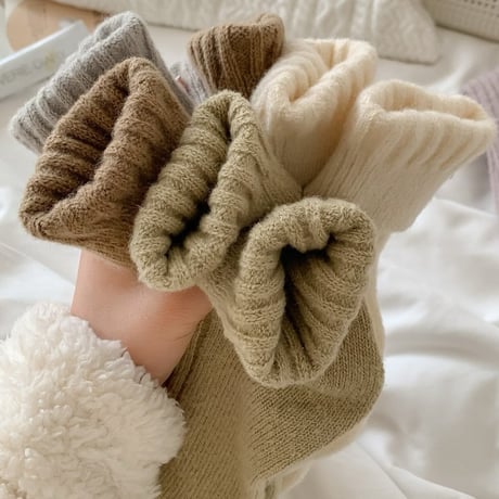 dudie/42. basic wool socks FREE(24cm)
