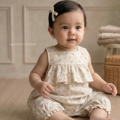 monpetitbebe/3. Rose Jumpsuit S(6M-12M)-M(12M-18M)