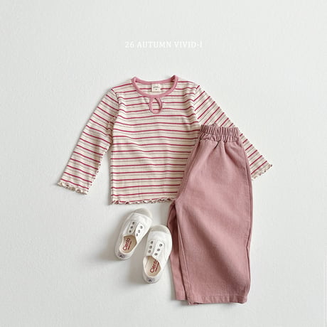 vividi/150. stripe T-shirt JS-JM