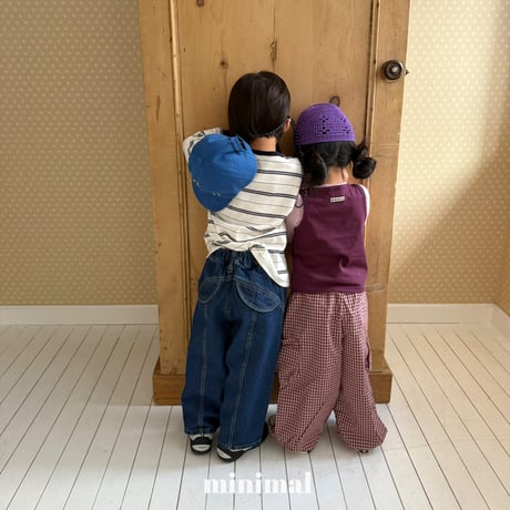 minimal/19. volumn checker pants S-XL