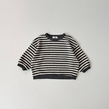onu/18. waffle man-to-man BABY(12M)-XL(6-7Y)