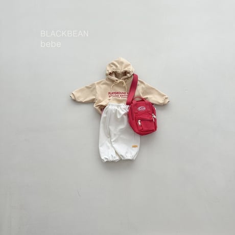 blackbean/21. play bebe hood T-shirt S-M