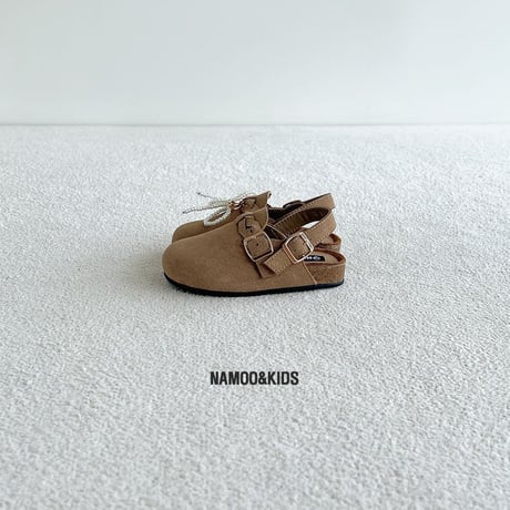 namoo/15. Madison Suede Slides (Detachable Decoration) 140-210