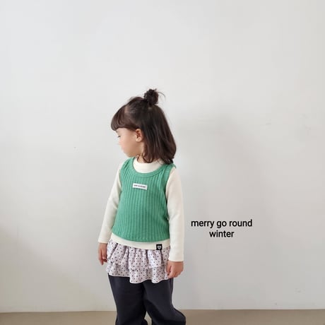merrygoround/29. winter sleeveless set XS-2XL