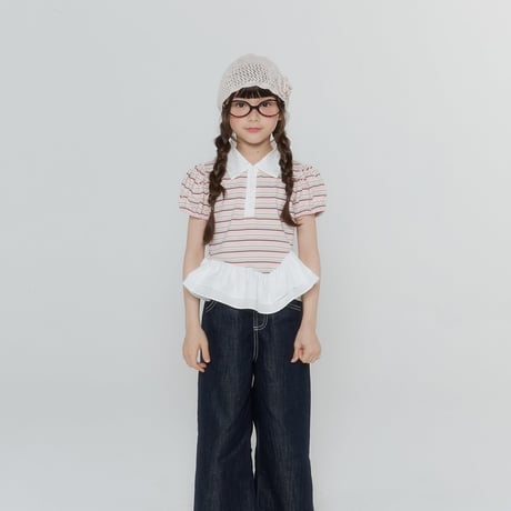 forkchips/57. eve fril shirts collar T-shirt M-XL