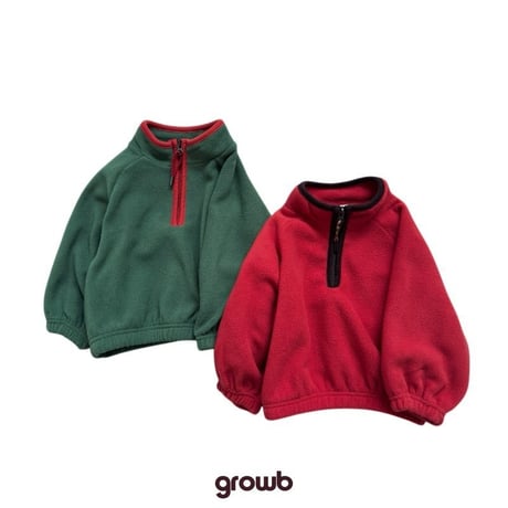 growb/30. catch half zipup XS-XL