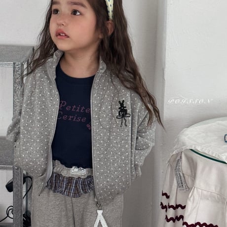 poisson/34. dot bunny ZipUp  S-XL