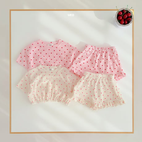 ueo/44. heart updown set S-XL