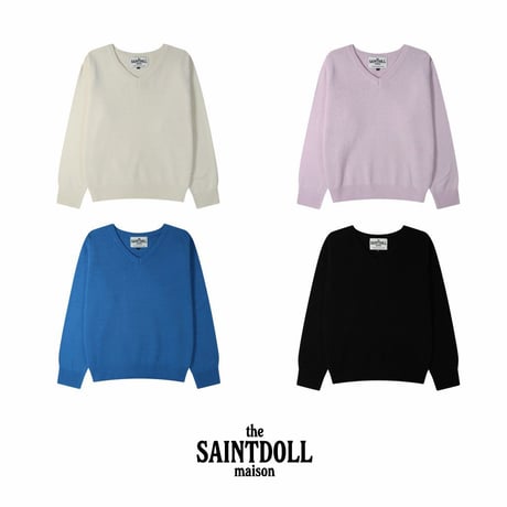 saintdoll/147. v neck sweat S-L