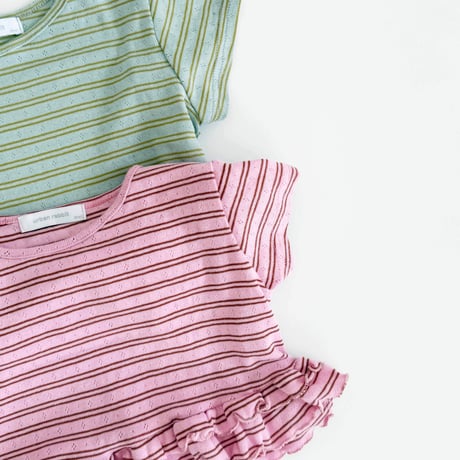 urbanrabbit/23. Stripe Frill Tee JS-JM
