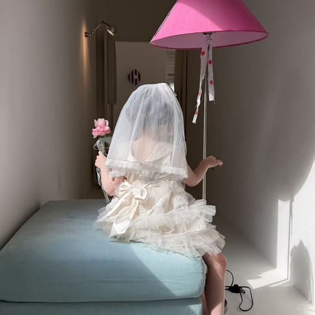 aiai/60. white Veil princess set ) dress 90-130