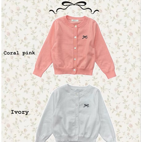 poisson/46. ribbon embroidery cardigan S-XL