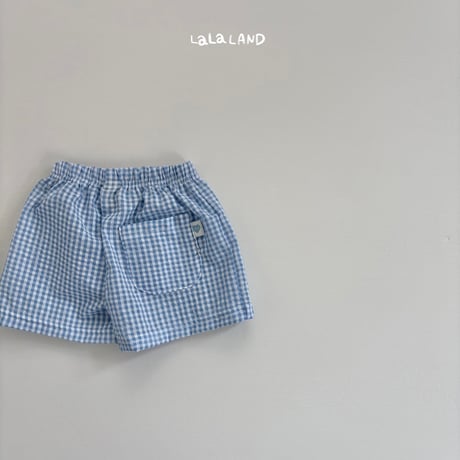 lalaland/6. jijimi check half pants XS-XL