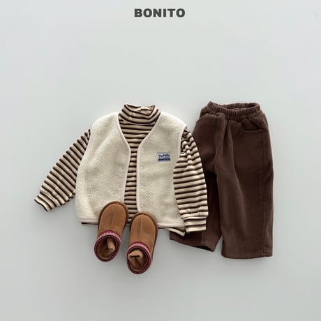 bonito/3. plan ) mongle dumble vest 12M-XL