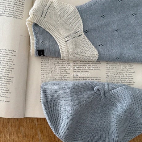 aosta/23. Knit Frill T S(1-2Y)-L(3-5Y)
