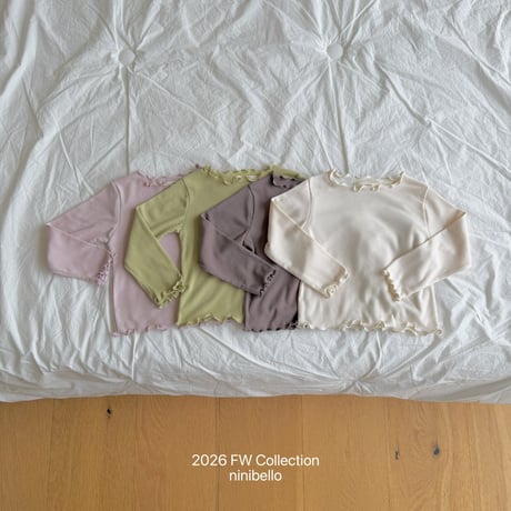 ninibello/6. Soft Frill T-shirt XS-XL