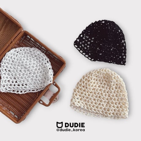 dudie/105. summer knitting beanie FREE(50-55CM)