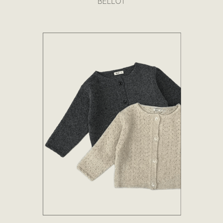 bellot/13. bird cardigan XS-2XL