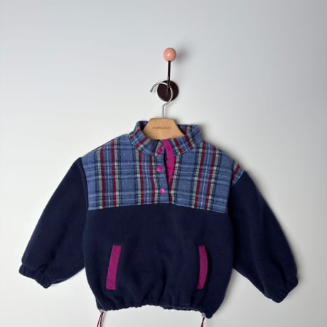 andbutter/69. Check Snap Pullover JS-JM