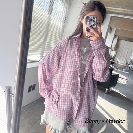 bunnypowder/81. milk check shirt ADULT
