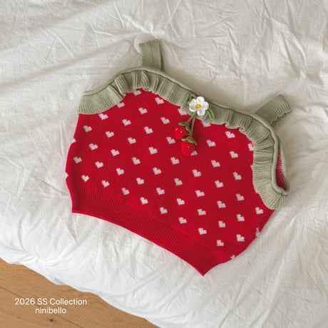 ninibello/124. heart very knit S(90-105CM)-L(115-125CM)