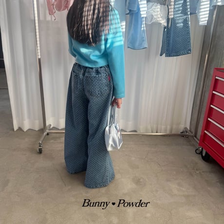 bunnypowder/84. dot denim pants 2XL-4XL