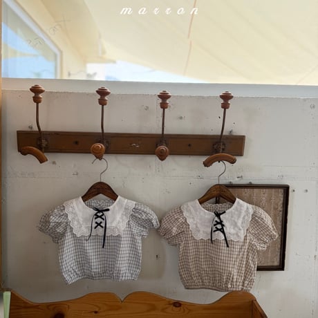 marron/30. apple blouse XS-L