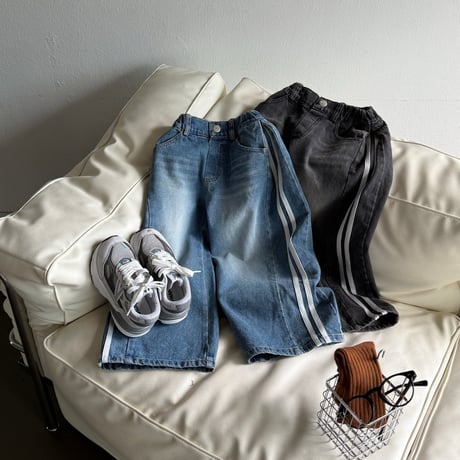 matilda/21. track denim pants 5-13