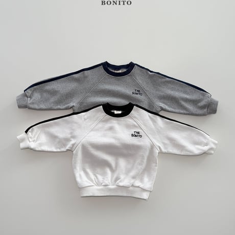 bonito/92. tape raglan man-to-man 12M-XL