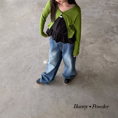 bunnypowder/105. heart denim pants 2XL-4XL