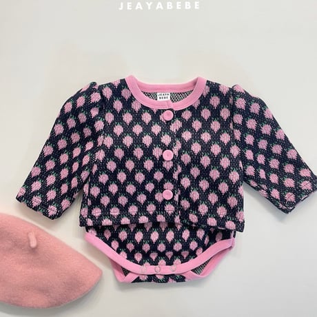 jeayabebe/8. strawberry Se T-shirt S(3-6)-M(6-12)