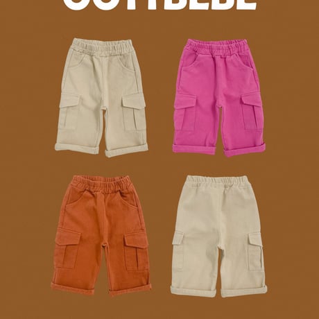 oottbebe/35. holly day cargo pants XS(0-1Y)-XL(4-5Y)