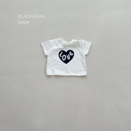blackbean/23. heart bebe T-shirt S-M