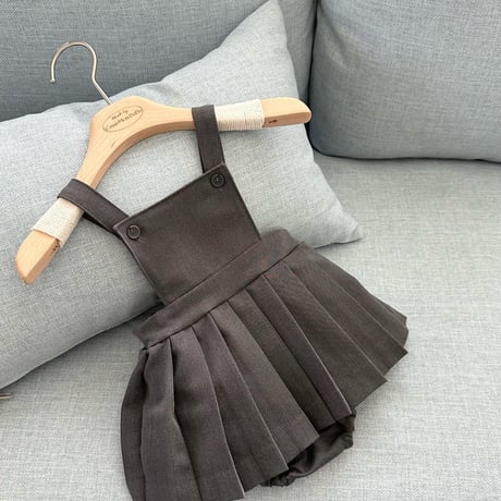 monbebe/8. rui pleated overalls suit S(6-12M)-M(12-24M)