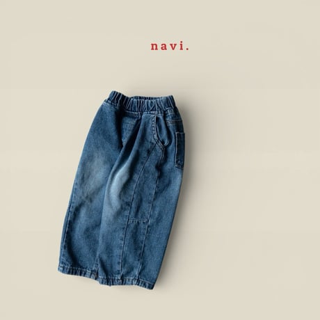 navi/27. bullon denim pants S-XL