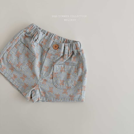 melikey/42. color ribbon half pants JS-JM