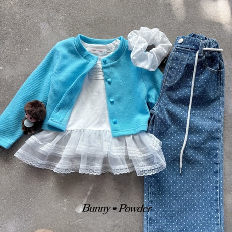 bunnypowder/60. heart button cardigan 2XL-4XL