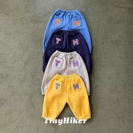 tinyhiker/22. tie embroidery jogger pants XS-XL