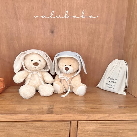 valubebe/45. rabbit two color bonnet hat FREE