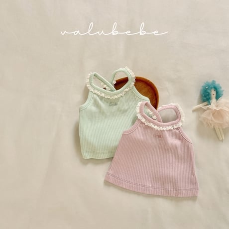 valubebe/59. cucumber lace top 6M-S