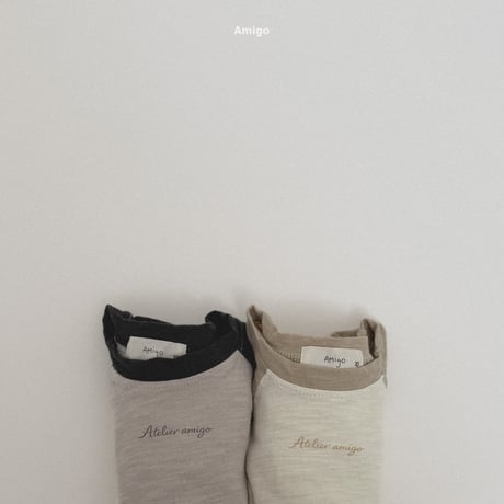 amigo/44. slave two color raglan  XS-XL