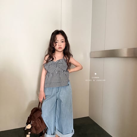 comma/31. ribbon sleeveless blouse 110-130