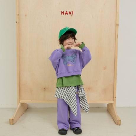 navi/25. dolri crop man-to-man S-XL