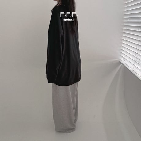 bellabambina/1. adlut plain box T-shirt ADULT