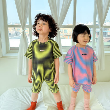 tinyhiker/7. stripe biker set XS-XL