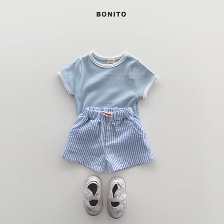 bonito/119. vertical line set half pants 6M-18M