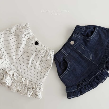 melikey/79. two two fril half pants XS-XL