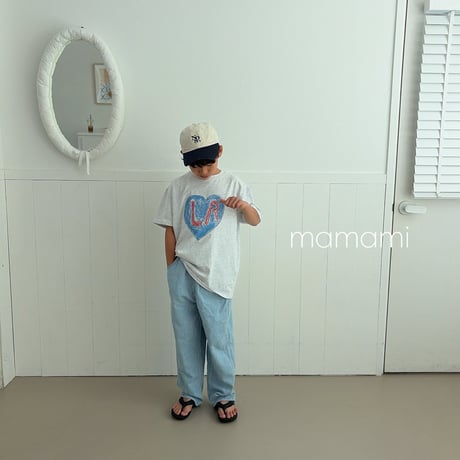 mamami/36. heart lettering T-shirt JS-JL