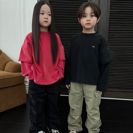 our/15. waffle rayerd T-shirt S-XL